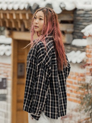 ロキシー Chloe Kim Oversized Flannel トップス | TEZ329874