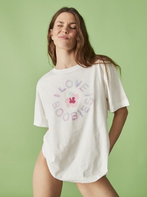 ロキシー Keep A Breast Day Tシャツ | FMP812746