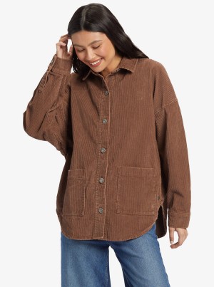 ロキシー Kick Back Washed Corduroy Long Sleeve トップス | XMU713245