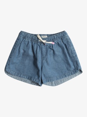 ロキシー Una Mattina Denim Denim ショートパンツ ガール | SPA176938