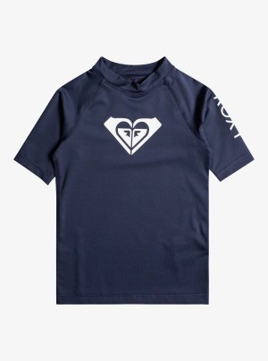 ロキシー Whole Hearted UPF 50 Short Sleeve Rashguard スイムウェア ガール | ERP047132