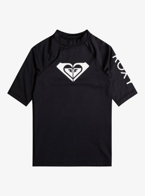 ロキシー Wholehearted UPF 50 Short Sleeve Rashguard スイムウェア ガール | ZCW257104