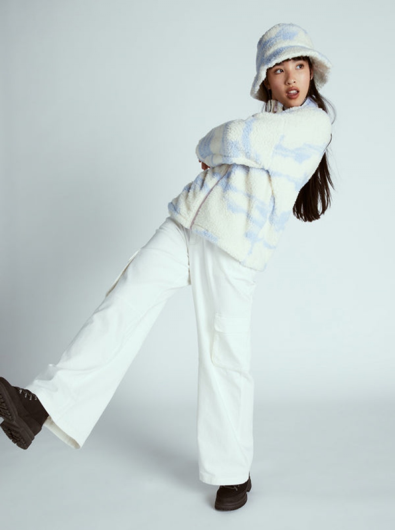 ロキシー Chloe Kim In The Clouds Sherpa Full-Zip Fleece パーカー | HDF328190