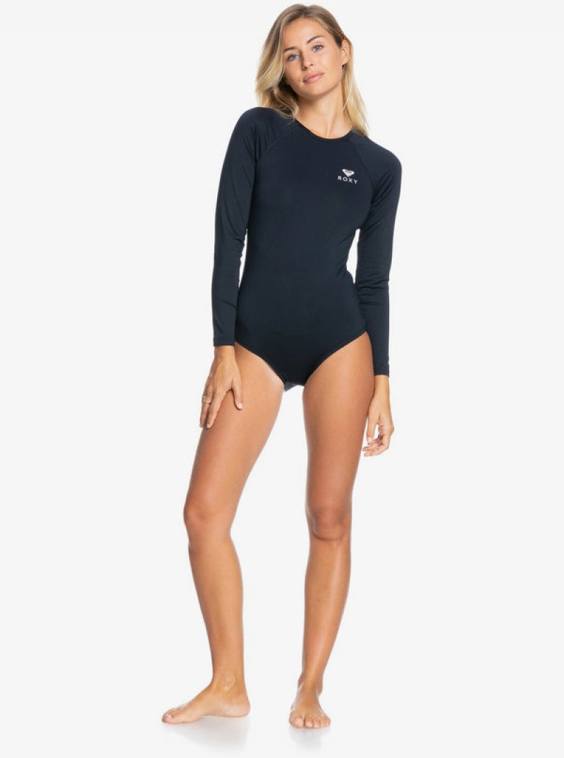 ロキシー Essentials Long Sleeve One-Piece 水着 | XKH614973