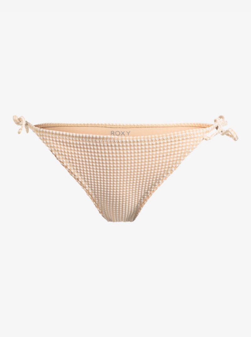 ロキシー Gingham Tie Side Cheeky ビキニボトムス | WGU197624