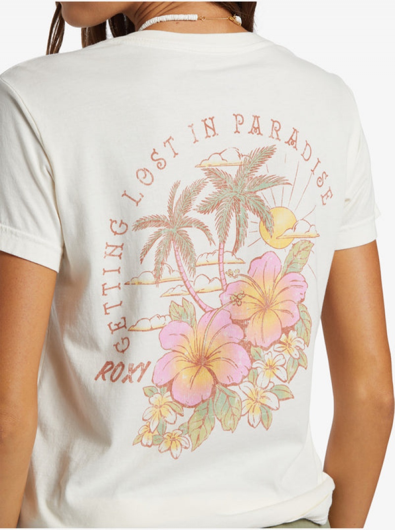 ロキシー Hibiscus Paradise Boyfriend Tシャツ | DVN873246