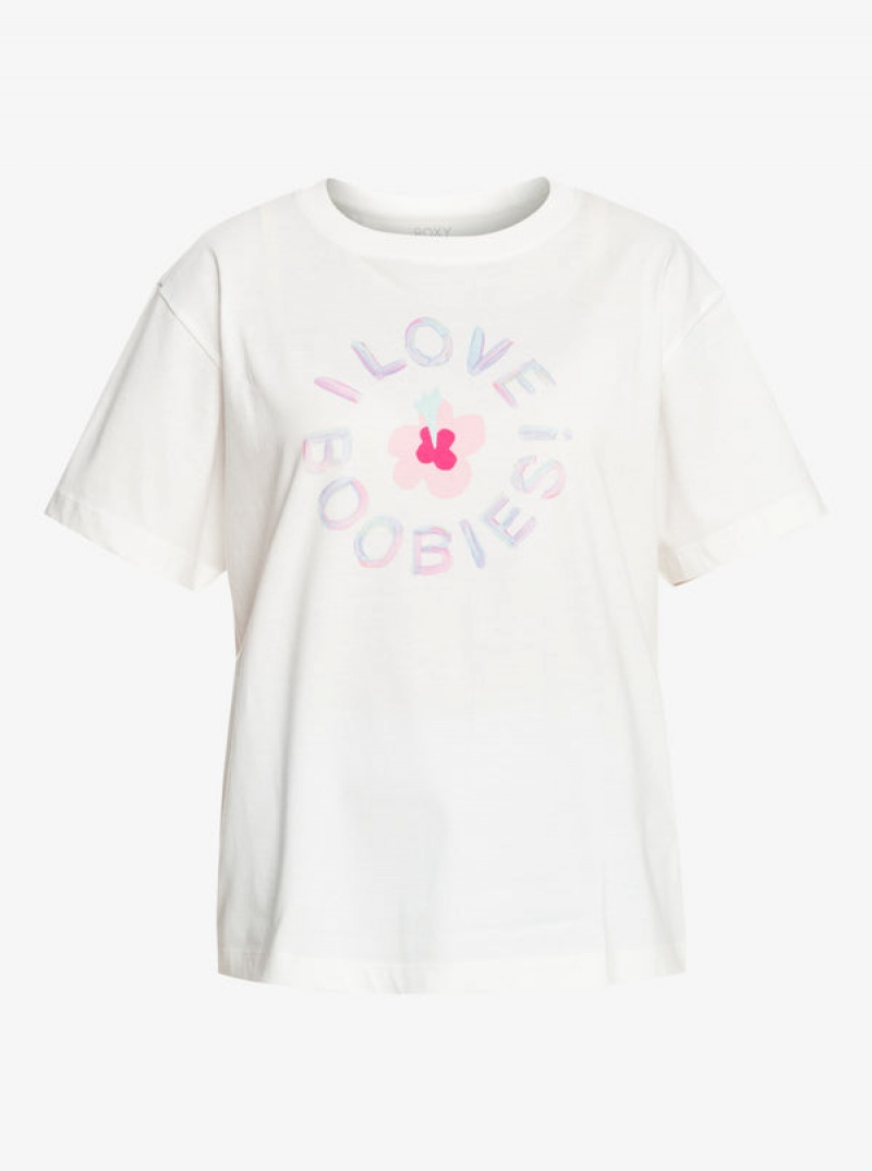 ロキシー Keep A Breast Day Tシャツ | FMP812746