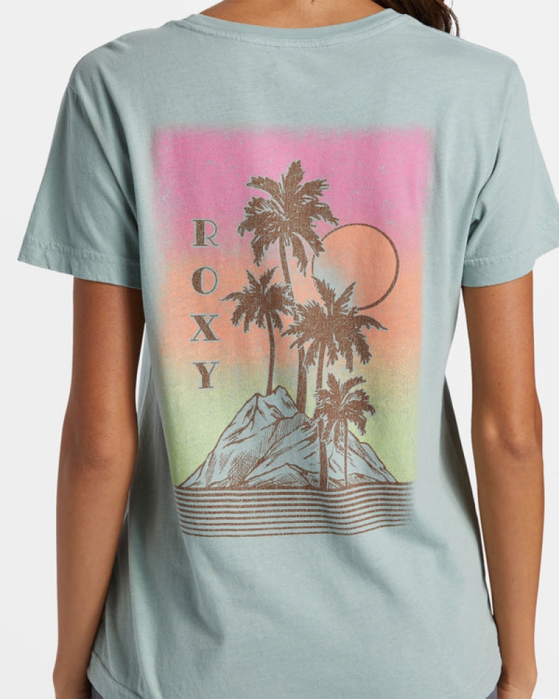 ロキシー Palm Springs Boyfriend Tシャツ | LGR960574