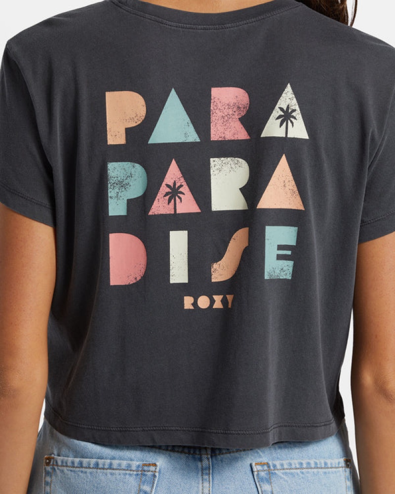 ロキシー Para Paradise Cropped Tシャツ | XSY456837