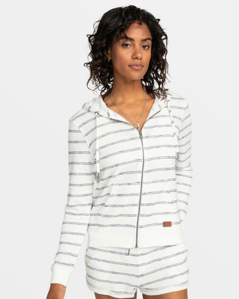 ロキシー Perfect Wave Stripes Zip-Up パーカー | WJY470821