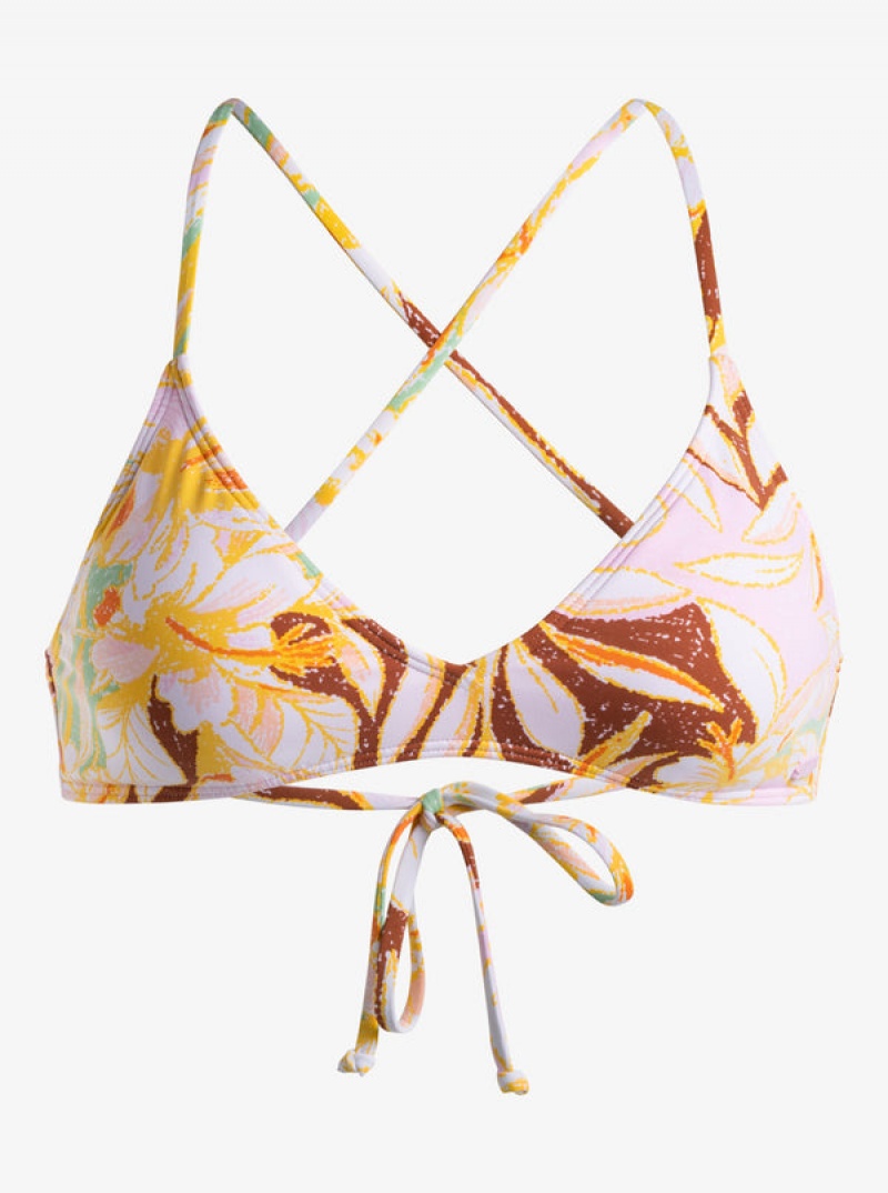 ロキシー Printed Beach Classics Ba Athl Triangle ビキニトップス | MWR752941