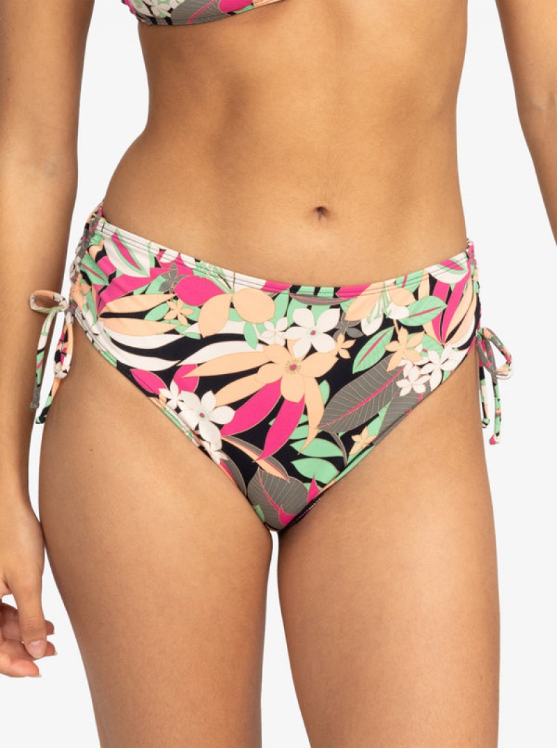 ロキシー Printed Beach Classics Moderate Side-Tie ビキニボトムス | GBE534802