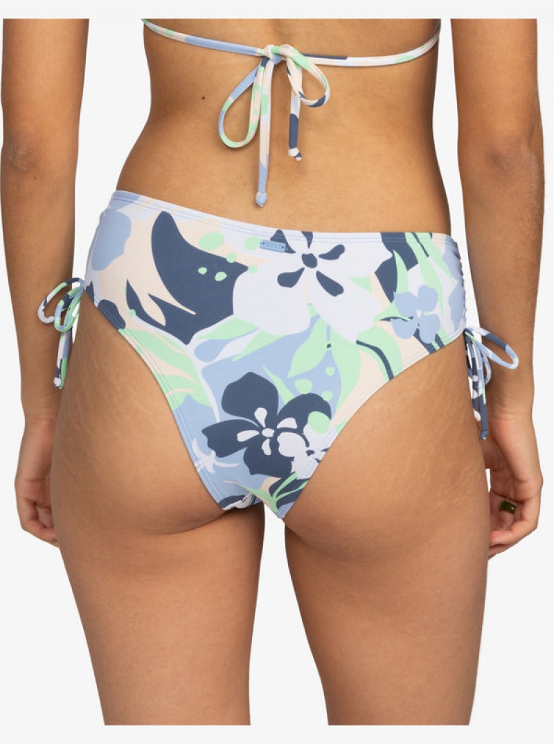 ロキシー Printed Beach Classics Moderate Side-Tie ビキニボトムス | UOM163928