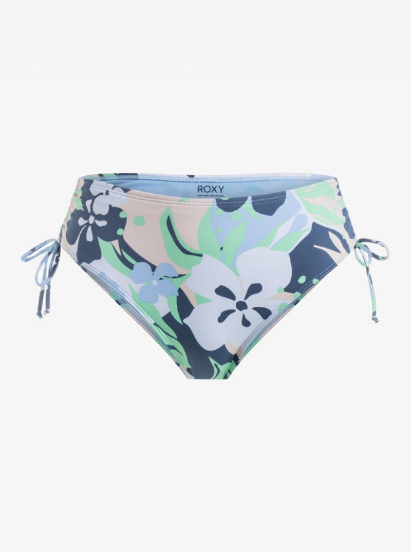 ロキシー Printed Beach Classics Moderate Side-Tie ビキニボトムス | UOM163928