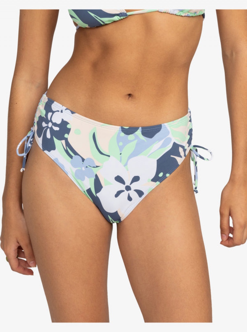 ロキシー Printed Beach Classics Moderate Side-Tie ビキニボトムス | UOM163928