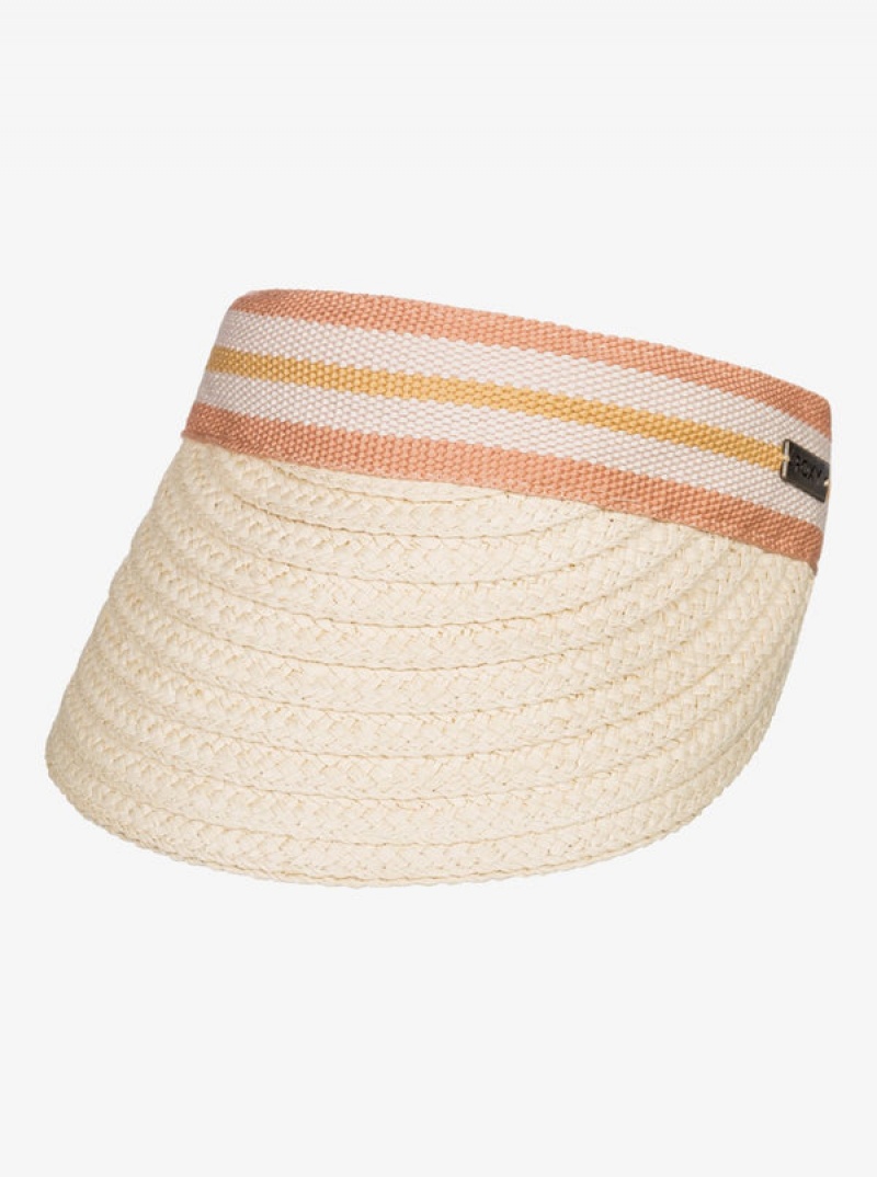 ロキシー Sunny Morning Straw Visor ハット | OQB813946