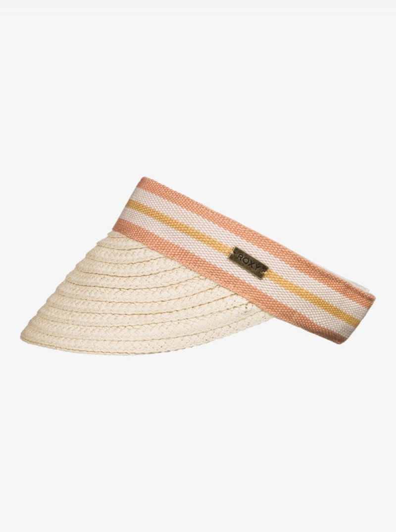 ロキシー Sunny Morning Straw Visor ハット | OQB813946