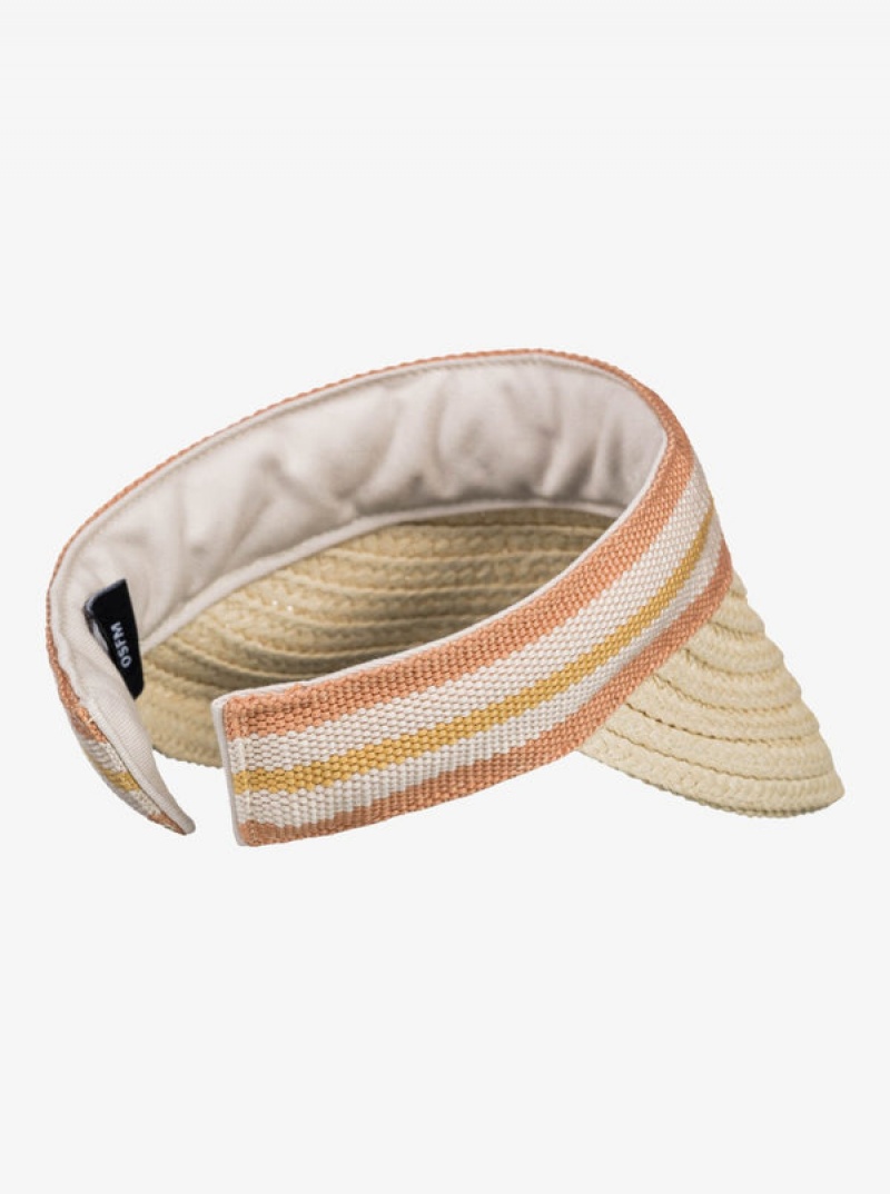 ロキシー Sunny Morning Straw Visor ハット | OQB813946