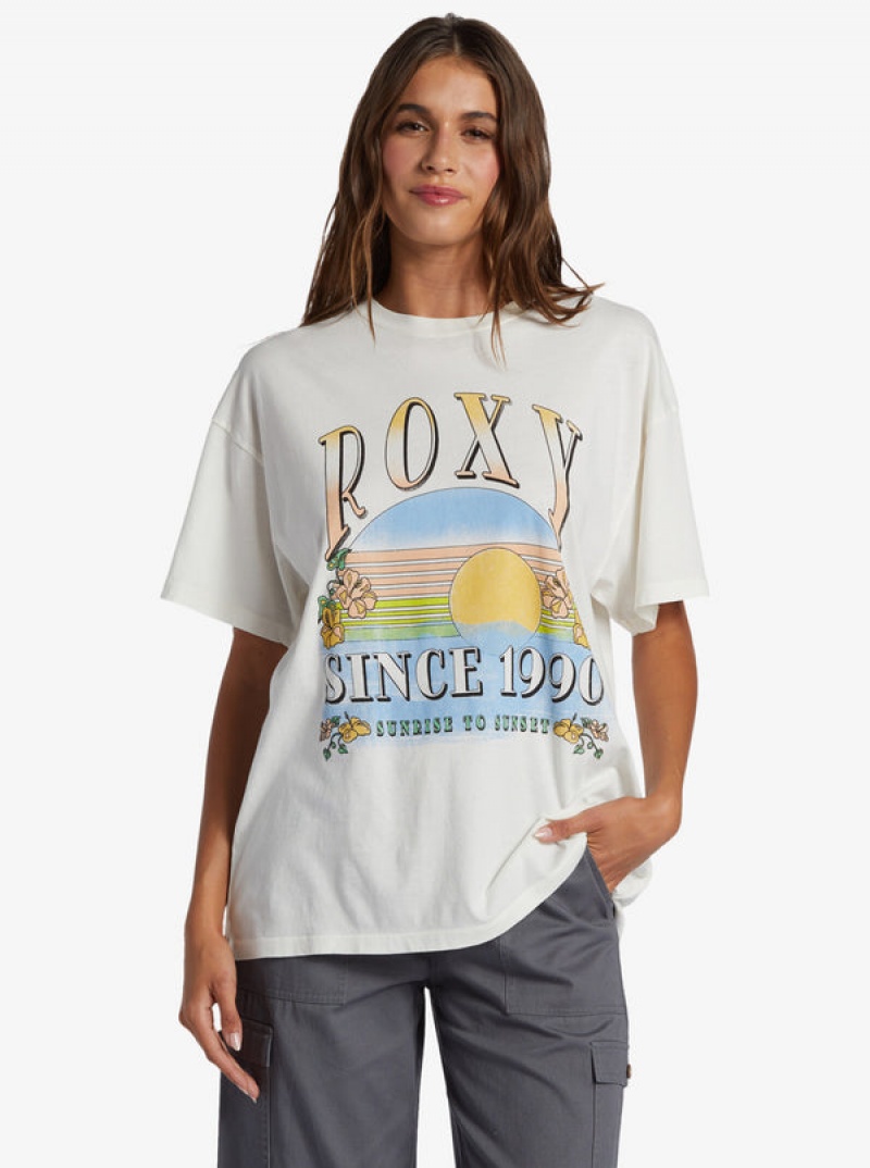 ロキシー Sunrise To Sunset Oversized Boyfriend Tシャツ | ELZ680937