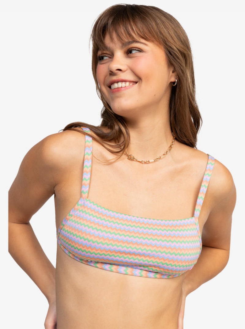 ロキシー Wavy Stripe Bralette ビキニトップス | SPT472361