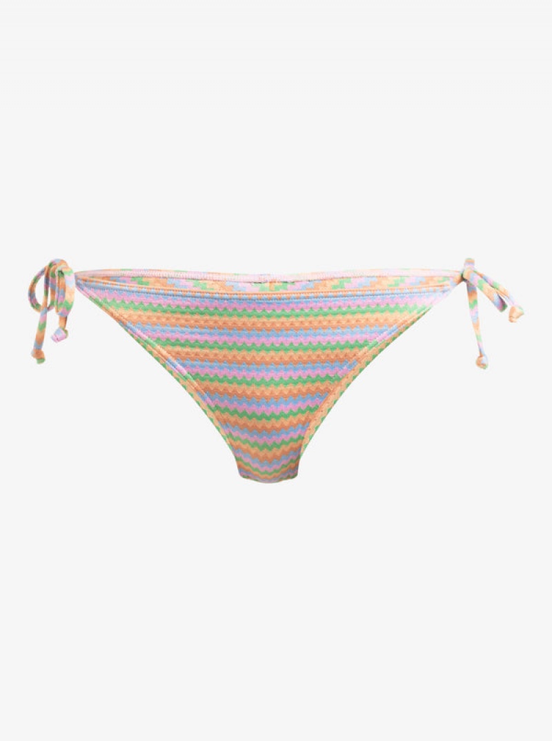 ロキシー Wavy Stripe Cheeky Side-Tie ビキニボトムス | IFV160529