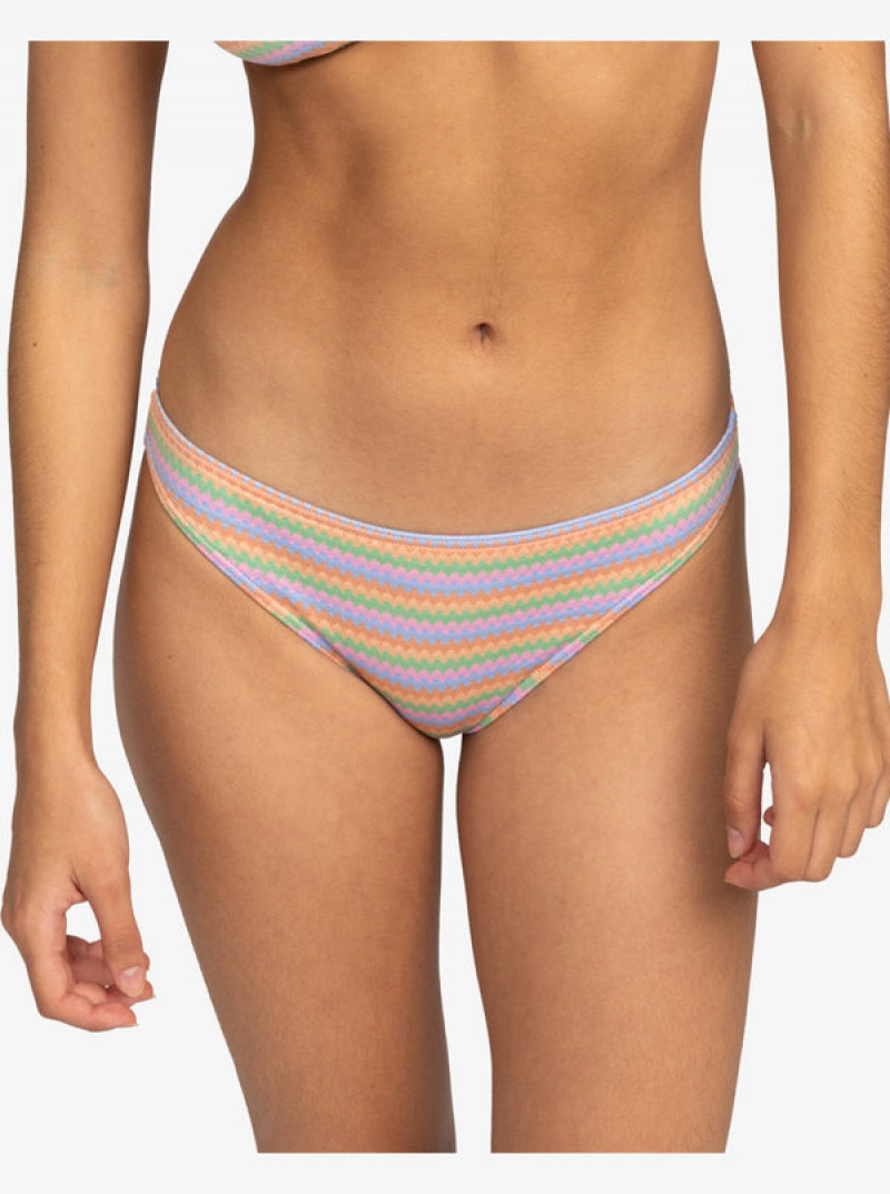 ロキシー Wavy Stripe Moderate ビキニボトムス | RHJ649321