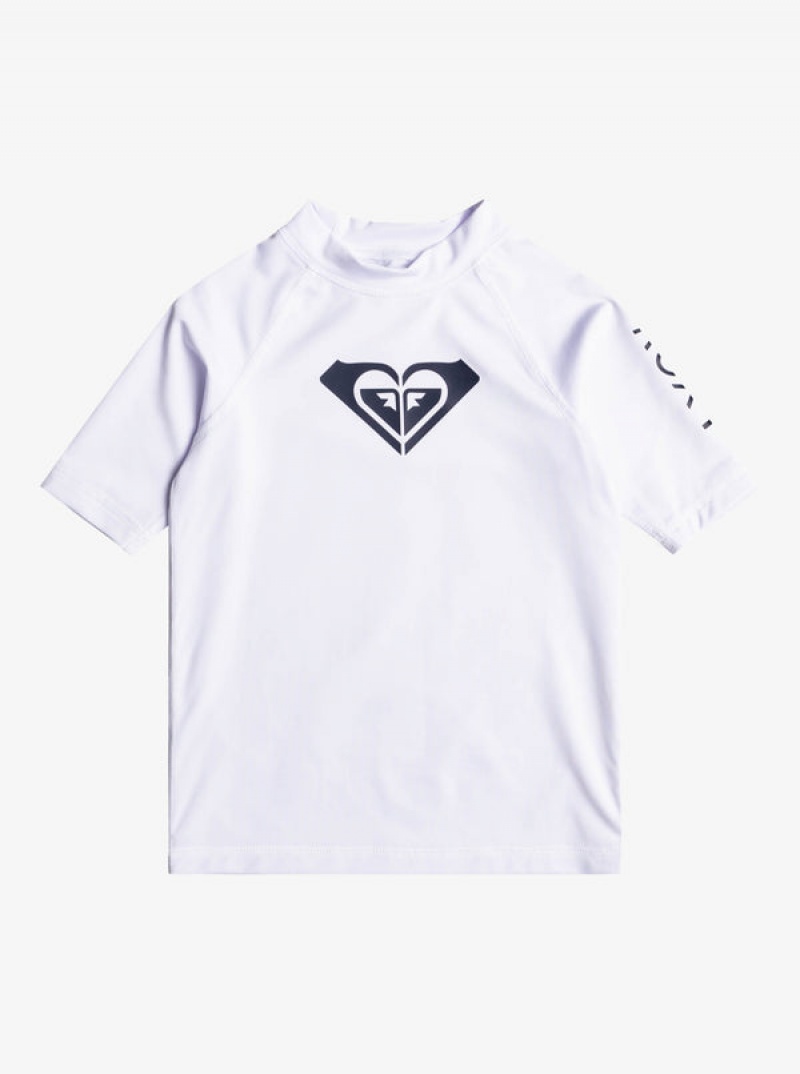 ロキシー Whole Hearted UPF 50 Short Sleeve Rashguard スイムウェア ガール | KWM560174