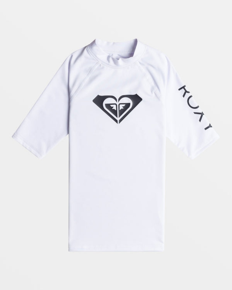 ロキシー Wholehearted UPF 50 Short Sleeve Rashguard スイムウェア ガール | ZIE368170