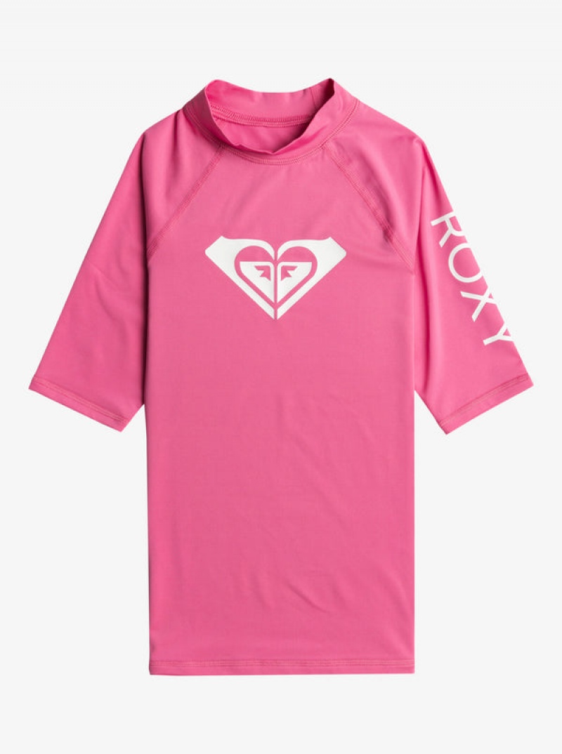 ロキシー Wholehearted UPF 50 Short Sleeve Rashguard スイムウェア ガール | EMF316089