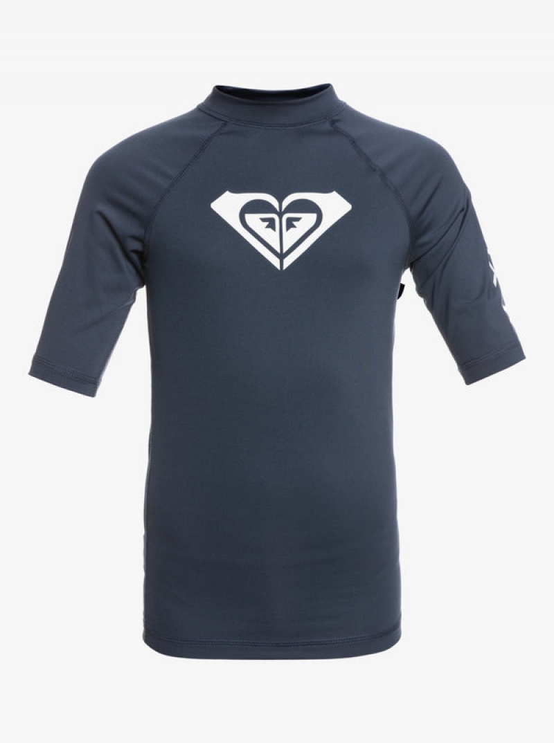 ロキシー Wholehearted UPF 50 Short Sleeve Rashguard スイムウェア ガール | JKF705981